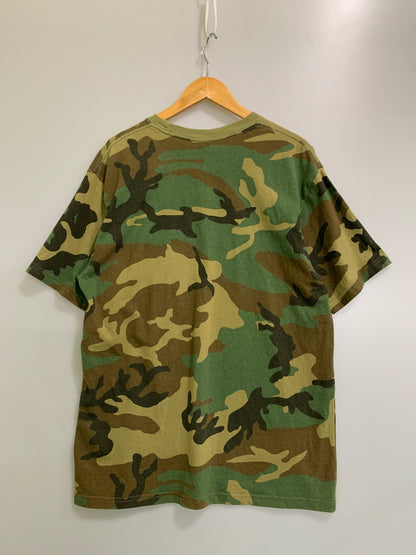 【中古品】【メンズ】 SUPREME シュプリーム SKULL CAMO TEE スカル カモ ティー メンズ 半袖 142-260621-hu-21-min サイズ：L カラー：グリーン系（カモ） 万代Net店