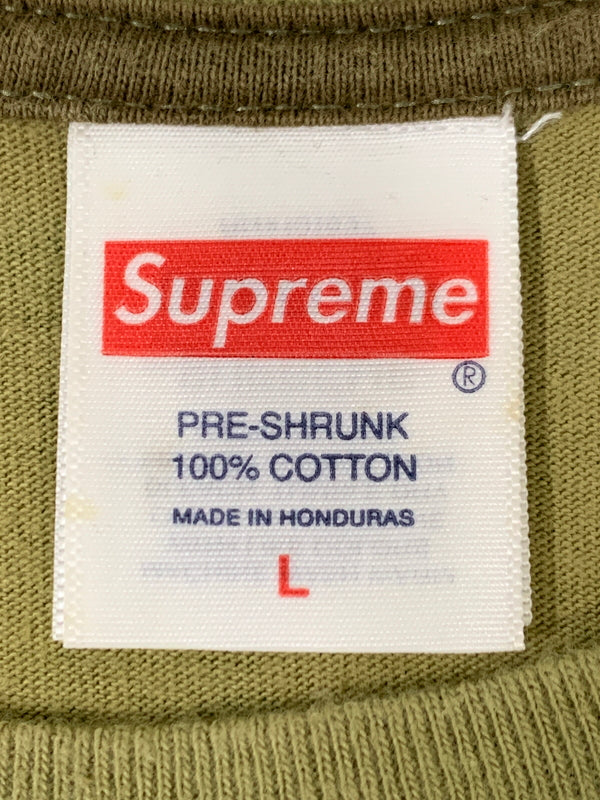 【中古品】【メンズ】 SUPREME シュプリーム SKULL CAMO TEE スカル カモ ティー メンズ 半袖 142-260621-hu-21-min サイズ：L カラー：グリーン系（カモ） 万代Net店