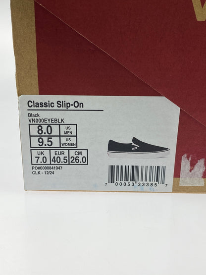 【中古品】【メンズ】 VANS バンズ CLASSIC SLIP-ON VN000EYEBLK クラシック スリッポン ヴァンズ メンズ シューズ 靴 スニーカー 163-260621-em-06-min サイズ：8 カラー：ブラック 万代Net店