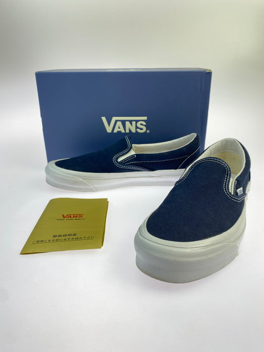 【中古品】【メンズ】 VANS バンズ OG CLASSIC SLIP-ON VN0A45JK1X7 オージー クラシック スリッポン メンズ スニーカー シューズ 靴 ヴァンズ 163-260621-em-08-min サイズ：26.0cm カラー：ネイビー 万代Net店