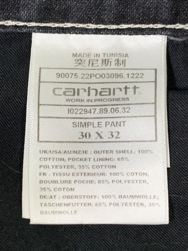 【中古品】【メンズ】 CARHARTT カーハート WIP SIMPLE PANTS ダブリューアイピー シンプルパンツ IO22947 メンズ ボトムス デニム パンツ 153-260621-hu-26-min サイズ：30×32 カラー：ブラック 万代Net店