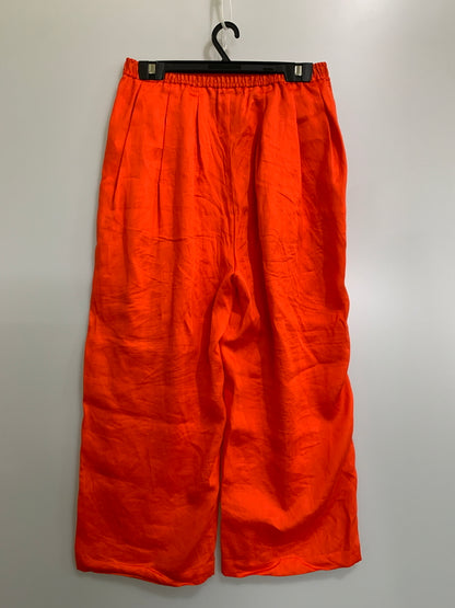【中古品】【メンズ】 STOF ストフ TRIPLE TUCK LINEN PANTS トリプル タック リネン パンツ ボトムス メンズ ワイドパンツ 151-260621-hu-05-min サイズ：M カラー：レッド 万代Net店