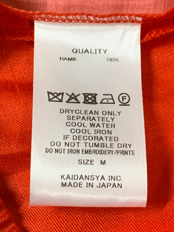 【中古品】【メンズ】 STOF ストフ TRIPLE TUCK LINEN PANTS トリプル タック リネン パンツ ボトムス メンズ ワイドパンツ 151-260621-hu-05-min サイズ：M カラー：レッド 万代Net店