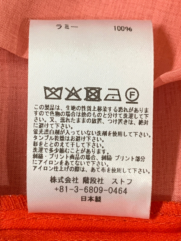 【中古品】【メンズ】 STOF ストフ TRIPLE TUCK LINEN PANTS トリプル タック リネン パンツ ボトムス メンズ ワイドパンツ 151-260621-hu-05-min サイズ：M カラー：レッド 万代Net店