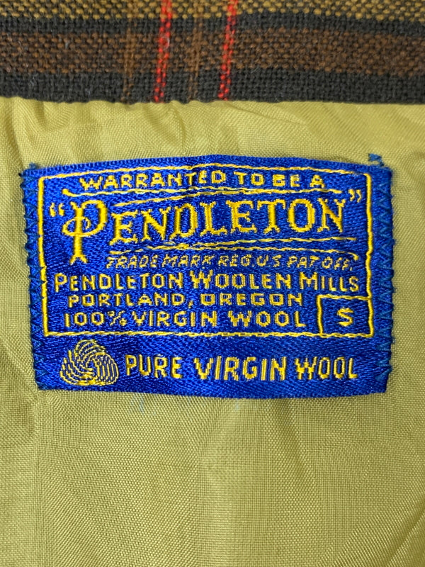 【中古品】【メンズ】 PENDLETON ペンドルトン 60S WOOL CHECK JACKET 60年代 ウール チェック ジャケット ヴィンテージ メンズ アウター 146-260621-hu-01-min サイズ：S カラー：ブラウン系（チェック柄） 万代Net店