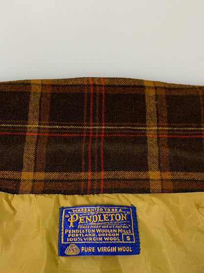 【中古品】【メンズ】 PENDLETON ペンドルトン 60S WOOL CHECK JACKET 60年代 ウール チェック ジャケット ヴィンテージ メンズ アウター 146-260621-hu-01-min サイズ：S カラー：ブラウン系（チェック柄） 万代Net店