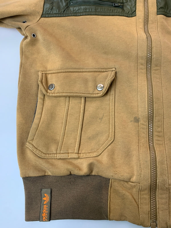 【現状渡し品】【メンズ】 ADIDAS アディダス 3POCKET JACKET ジャケット メンズ アウター 146-260625-hu-19-min サイズ：L カラー：ブラウン系 万代Net店