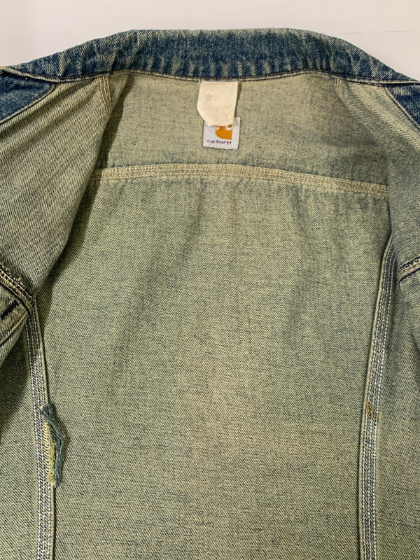 【中古品】【メンズ】 CARHARTT カーハート 90S DENIM JACKET 90年代 デニムジャケット メンズ アウター ヴィンテージ Gジャン 146-260621-hu-02-min カラー：インディゴ 万代Net店