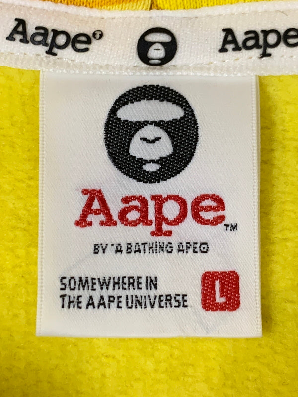 【中古品】【メンズ】 A BATHING APE ア ベイシング エイプ CAMO HOODIE カモ フーディ メンズ プルオーバー パーカー 142-260621-hu-28-min サイズ：L カラー：イエロー系（カモ） 万代Net店