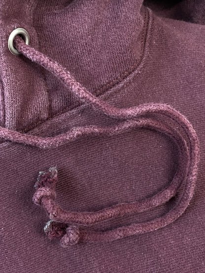 【中古品】【メンズ】 CHAMPION チャンピオン REVERSE WEAVE HOODIE リバースウィーブ フーディ スウェット パーカー 長袖 ロングスリーブ 148-260724-hu-14-min サイズ：L カラー：ボルドー系 万代Net店
