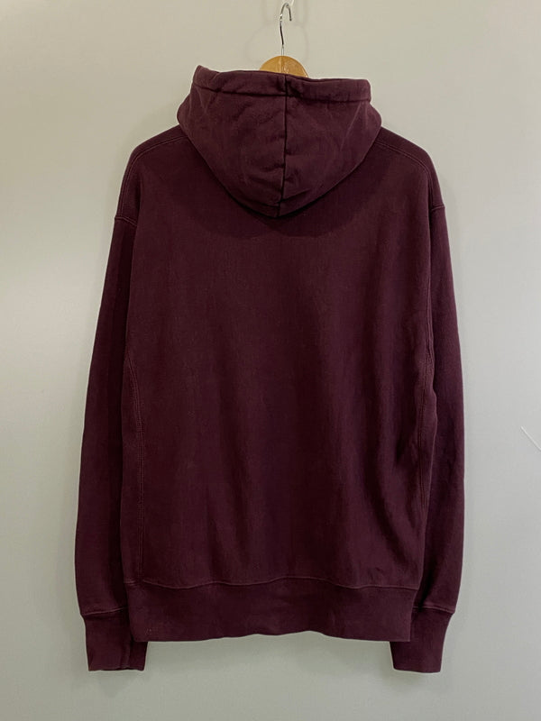 【中古品】【メンズ】 CHAMPION チャンピオン REVERSE WEAVE HOODIE リバースウィーブ フーディ スウェット パーカー 長袖 ロングスリーブ 148-260724-hu-14-min サイズ：L カラー：ボルドー系 万代Net店