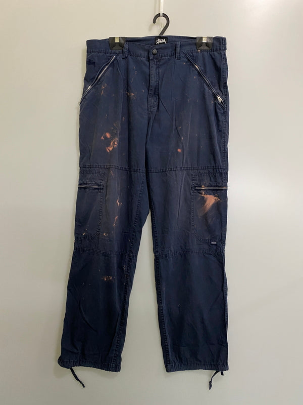 【現状渡し品】【メンズ】 OLD STUSSY オールドステューシー 90-00's CARGO PANTS 90年代 カーゴパンツ ボトムス 153-260623-yn-21-min サイズ：36 カラー：ネイビー 万代Net店