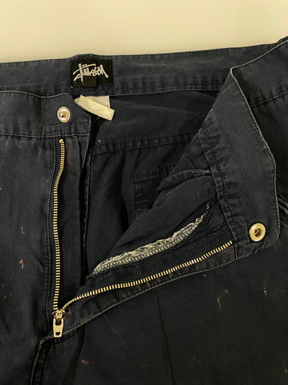 【現状渡し品】【メンズ】 OLD STUSSY オールドステューシー 90-00's CARGO PANTS 90年代 カーゴパンツ ボトムス 153-260623-yn-21-min サイズ：36 カラー：ネイビー 万代Net店
