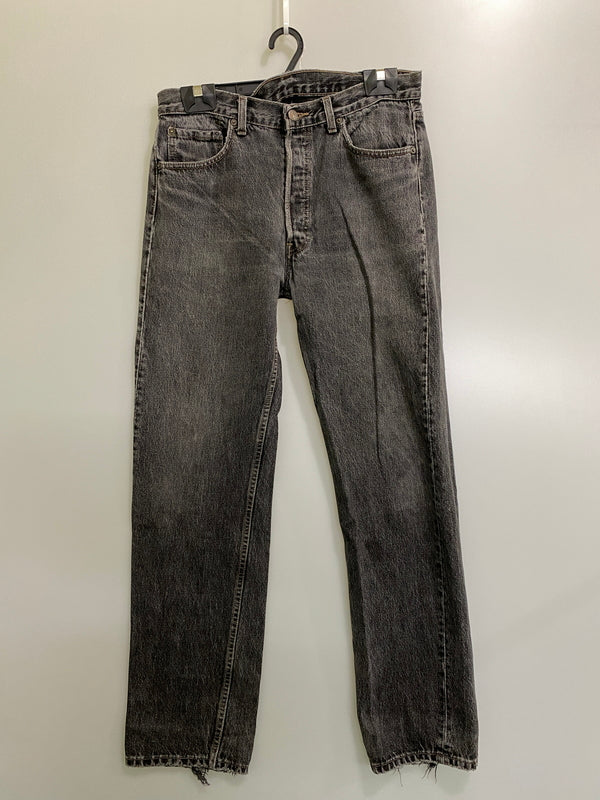 【現状渡し品】【メンズ】 LEVI'S リーバイス 90's 501 BLACK DENIM PANTS 90年代 ブラックデニムパンツ ボトムス 157-260623-yn-20-min サイズ：W34 L32 カラー：ブラック 万代Net店