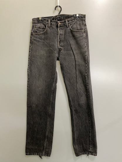 【現状渡し品】【メンズ】 LEVI'S リーバイス 90's 501 BLACK DENIM PANTS 90年代 ブラックデニムパンツ ボトムス 157-260623-yn-20-min サイズ：W34 L32 カラー：ブラック 万代Net店