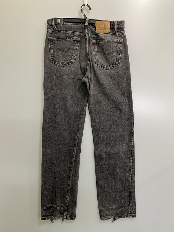 【現状渡し品】【メンズ】 LEVI'S リーバイス 90's 501 BLACK DENIM PANTS 90年代 ブラックデニムパンツ ボトムス 157-260623-yn-20-min サイズ：W34 L32 カラー：ブラック 万代Net店
