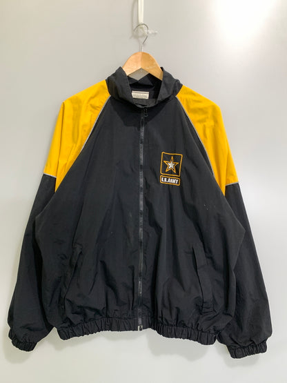 【中古品】【メンズ】 U.S.ARMY US アーミー TRAINING JACKET トレーニング ジャケット 上着 146-260812-hu-19-min サイズ：LARGE REGULAR カラー：ブラック/イエロー 万代Net店