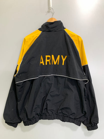 【中古品】【メンズ】 U.S.ARMY US アーミー TRAINING JACKET トレーニング ジャケット 上着 146-260812-hu-19-min サイズ：LARGE REGULAR カラー：ブラック/イエロー 万代Net店