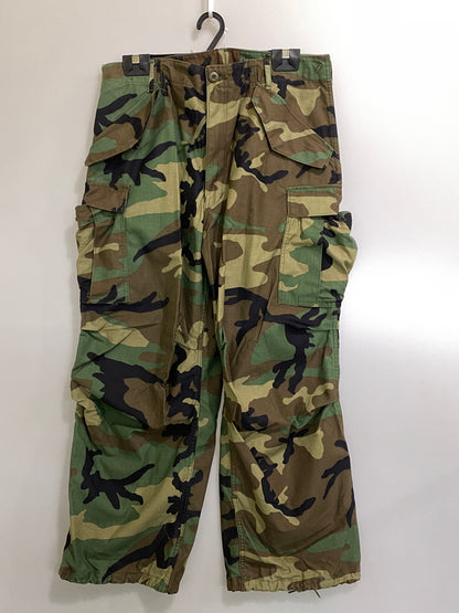 【中古品】【メンズ】 U.S.ARMY アメリカ陸軍 80's CARGO PANTS 80年代 カーゴパンツ ボトムス 157-260623-yn-22-min サイズ：MEDIUM-SHORT カラー：カモフラージュ 万代Net店