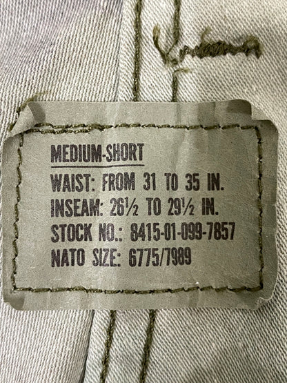 【中古品】【メンズ】 U.S.ARMY アメリカ陸軍 80's CARGO PANTS 80年代 カーゴパンツ ボトムス 157-260623-yn-22-min サイズ：MEDIUM-SHORT カラー：カモフラージュ 万代Net店