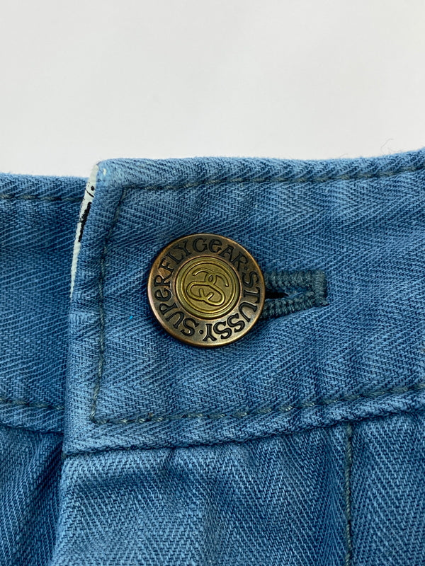 【現状渡し品】【メンズ】 STUSSY ステューシー × DICKIES PAINTER PANTS ディッキーズ ペインターパンツ ボトムス 153-260626-yn-27-min サイズ：表記不明 下記参照 カラー：ブルー系 万代Net店