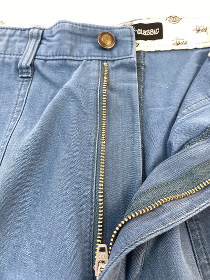 【現状渡し品】【メンズ】 STUSSY ステューシー × DICKIES PAINTER PANTS ディッキーズ ペインターパンツ ボトムス 153-260626-yn-27-min サイズ：表記不明 下記参照 カラー：ブルー系 万代Net店