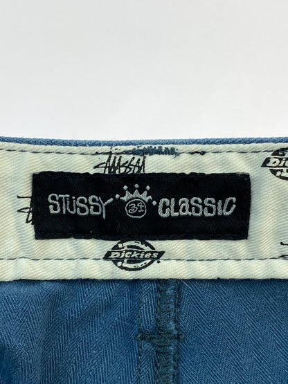 【現状渡し品】【メンズ】 STUSSY ステューシー × DICKIES PAINTER PANTS ディッキーズ ペインターパンツ ボトムス 153-260626-yn-27-min サイズ：表記不明 下記参照 カラー：ブルー系 万代Net店