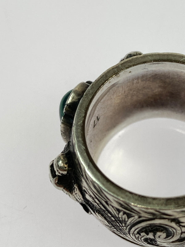【中古品】【メンズ】 GUCCI グッチ ガーデンキャットリング 925 アクセサリー 指輪 リング 182-260624-hu-13-min サイズ：17 カラー：シルバー 万代Net店