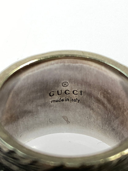 【中古品】【メンズ】 GUCCI グッチ ガーデンキャットリング 925 アクセサリー 指輪 リング 182-260624-hu-13-min サイズ：17 カラー：シルバー 万代Net店