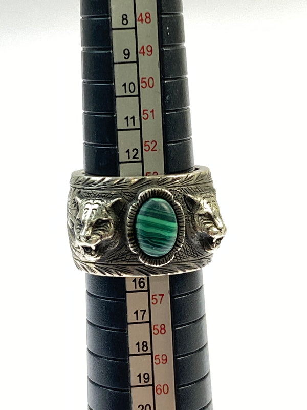 【中古品】【メンズ】 GUCCI グッチ ガーデンキャットリング 925 アクセサリー 指輪 リング 182-260624-hu-13-min サイズ：17 カラー：シルバー 万代Net店
