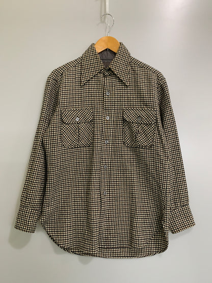 【現状渡し品】【メンズ】 PENDLETON ペンドルトン 70S USA製 WOOL LS CHECK SHIRT 70年代 USA製 アメリカ製 ウール 長袖 チェックシャツ メンズ トップス ヴィンテージ 144-260621-hu-18-min サイズ：M カラー：ブラウン/ブラック（チェック） 万代Net店