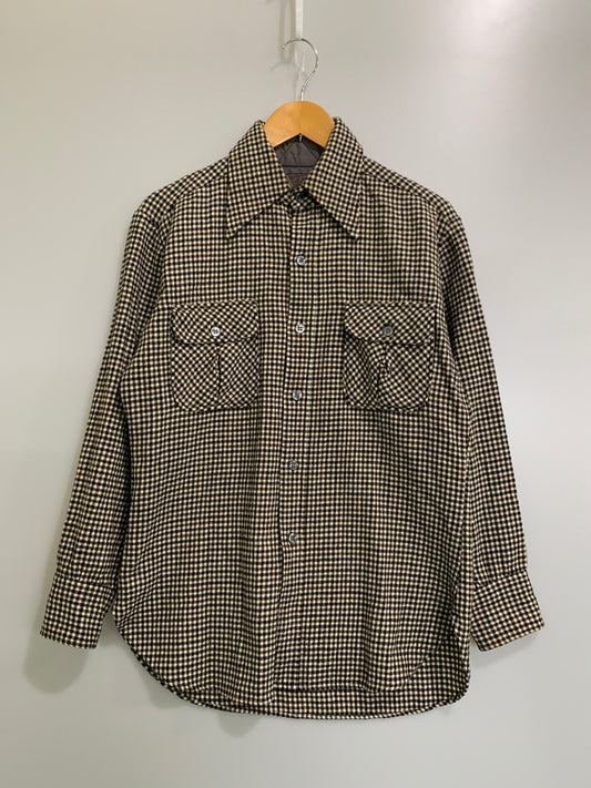 【現状渡し品】【メンズ】 PENDLETON ペンドルトン 70S USA製 WOOL LS CHECK SHIRT 70年代 USA製 アメリカ製 ウール 長袖 チェックシャツ メンズ トップス ヴィンテージ 144-260621-hu-18-min サイズ：M カラー：ブラウン/ブラック（チェック） 万代Net店