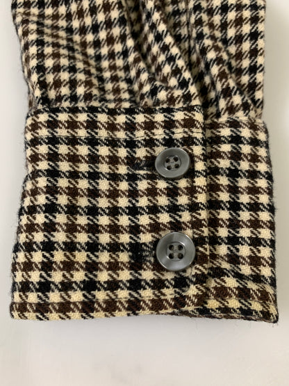 【現状渡し品】【メンズ】 PENDLETON ペンドルトン 70S USA製 WOOL LS CHECK SHIRT 70年代 USA製 アメリカ製 ウール 長袖 チェックシャツ メンズ トップス ヴィンテージ 144-260621-hu-18-min サイズ：M カラー：ブラウン/ブラック（チェック） 万代Net店