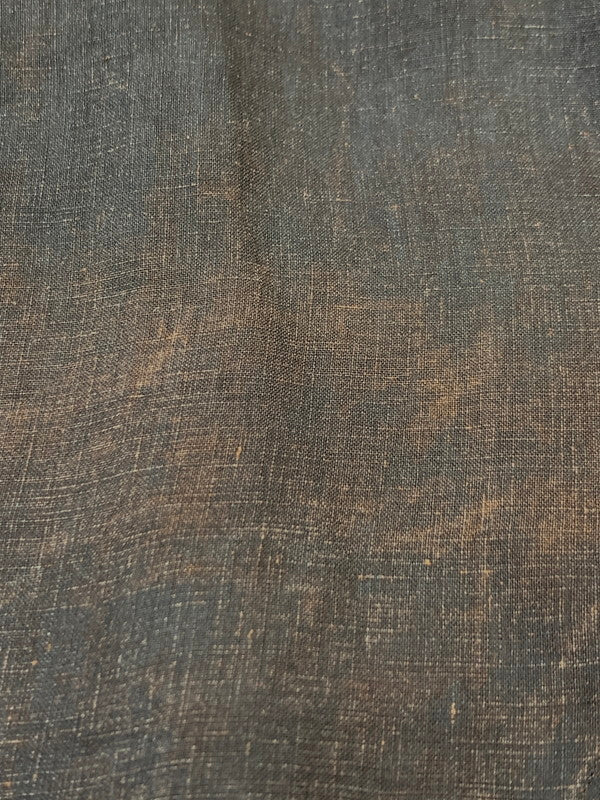 【中古品】【メンズ】 COLINA コリーナ MUDDYED LINEN GRANDPA SHIRTS 211SH09 マディッド リネン グランパ シャツ 長袖シャツ トップス 140-260623-yn-27-min サイズ：L カラー：ダークブラウン 万代Net店
