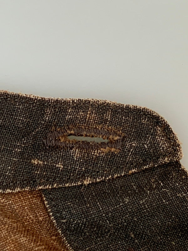 【中古品】【メンズ】 COLINA コリーナ MUDDYED LINEN GRANDPA SHIRTS 211SH09 マディッド リネン グランパ シャツ 長袖シャツ トップス 140-260623-yn-27-min サイズ：L カラー：ダークブラウン 万代Net店