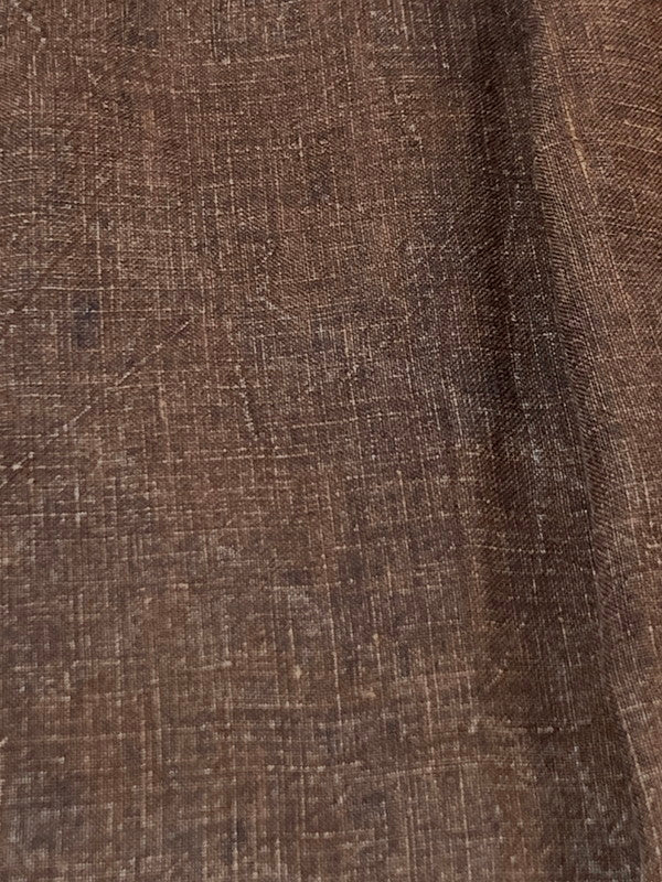 【中古品】【メンズ】 COLINA コリーナ MUDDYED LINEN GRANDPA SHIRTS 211SH09 マディッド リネン グランパ シャツ 長袖シャツ トップス 140-260623-yn-27-min サイズ：L カラー：ダークブラウン 万代Net店