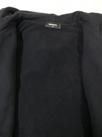 【中古品】【メンズ】 DSQUARED2 ディースクエアード ICON アイコン ジップアップ ジャケット メンズ 長袖 ジップアップ パーカー 141-260621-hu-13-min サイズ：XS カラー：ブラック 万代Net店