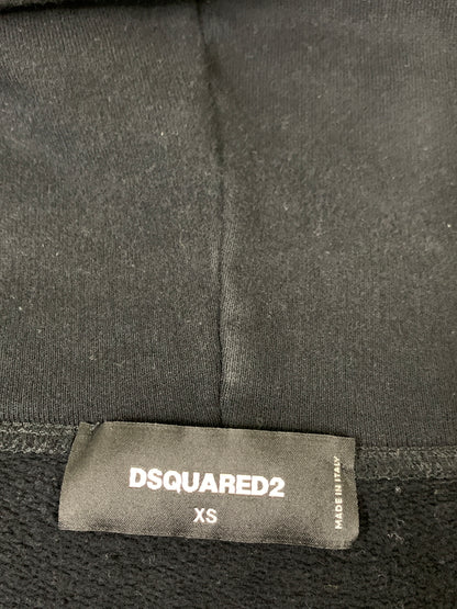 【中古品】【メンズ】 DSQUARED2 ディースクエアード ICON アイコン ジップアップ ジャケット メンズ 長袖 ジップアップ パーカー 141-260621-hu-13-min サイズ：XS カラー：ブラック 万代Net店