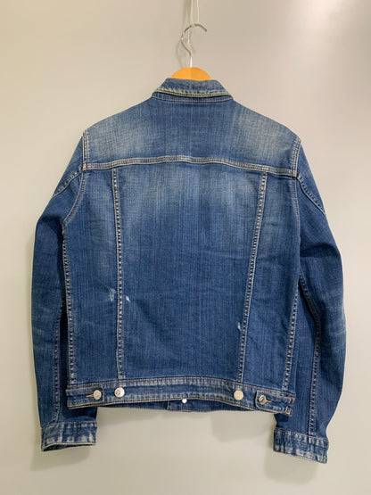 【現状渡し品】【メンズ】 DSQUARED2 ディースクエアード DAN JEAN JACKET ダン ジーン ジャケット S71AN0185 メンズ アウター デニム ジャケット Gジャン 141-260621-hu-19-min サイズ：42 カラー：インディゴ 万代Net店