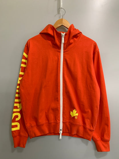 【中古品】【メンズ】 DSQUARED2 ディースクエアード LS ZIP UP PARKA ロングスリーブ ジップアップパーカー S74HG0119 S24293 メンズ 長袖 141-260621-hu-12-min サイズ：XS カラー：オレンジ 万代Net店