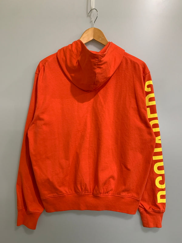 【中古品】【メンズ】 DSQUARED2 ディースクエアード LS ZIP UP PARKA ロングスリーブ ジップアップパーカー S74HG0119 S24293 メンズ 長袖 141-260621-hu-12-min サイズ：XS カラー：オレンジ 万代Net店