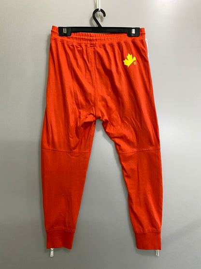 【中古品】【メンズ】 DSQUARED2 ディースクエアード SWEAT PANTS S74KB0625 S24293 サイドジッパー スウェットパンツ ボトムス 152-260623-yn-25-min サイズ：XS カラー：オレンジ 万代Net店