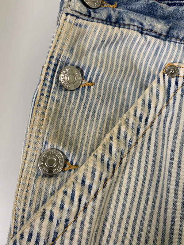 【現状渡し品】【メンズ】 DSQUARED2 S74FP0032 22SS パッチワークデニムオーバーオール メンズ サロペット オールインワン 152-260621-hu-20-min サイズ：42 カラー：インディゴ 万代Net店