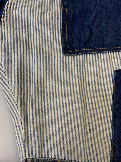 【現状渡し品】【メンズ】 DSQUARED2 S74FP0032 22SS パッチワークデニムオーバーオール メンズ サロペット オールインワン 152-260621-hu-20-min サイズ：42 カラー：インディゴ 万代Net店