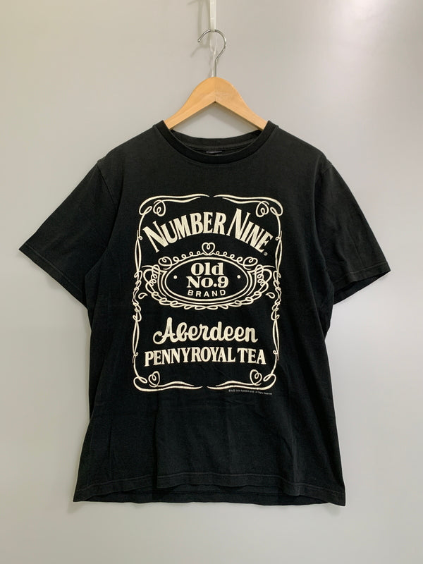 【現状渡し品】【メンズ】 NUMBER(N)INE ナンバーナイン 03SS カート期 ABERDEEN PENNYROYAL TEA TEE メンズ 半袖 プリント Tシャツ 140-260621-hu-03-min サイズ：3 カラー：ブラック 万代Net店