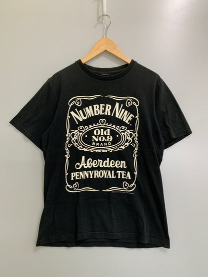 【現状渡し品】【メンズ】 NUMBER(N)INE ナンバーナイン 03SS カート期 ABERDEEN PENNYROYAL TEA TEE メンズ 半袖 プリント Tシャツ 140-260621-hu-03-min サイズ：3 カラー：ブラック 万代Net店