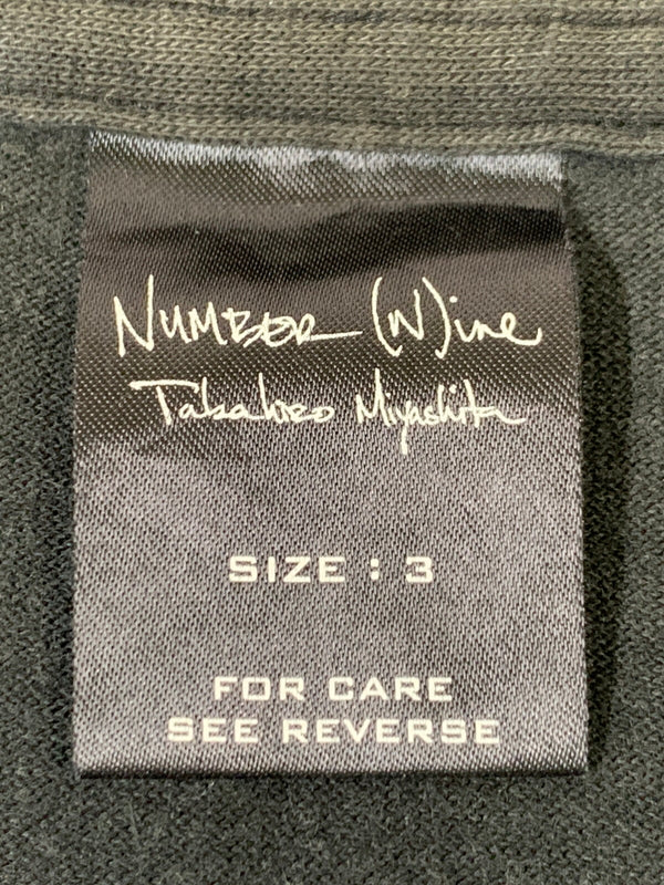【現状渡し品】【メンズ】 NUMBER(N)INE ナンバーナイン 03SS カート期 ABERDEEN PENNYROYAL TEA TEE メンズ 半袖 プリント Tシャツ 140-260621-hu-03-min サイズ：3 カラー：ブラック 万代Net店