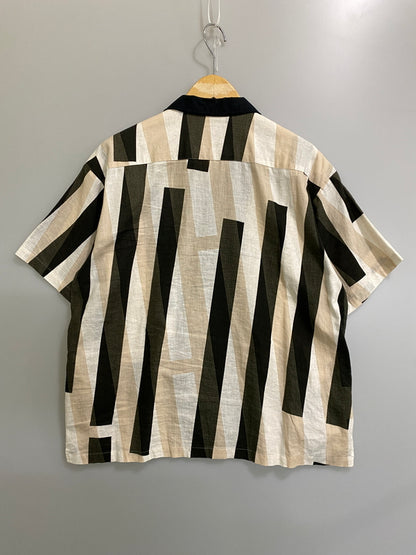 【中古品】【メンズ】 SON OF THE CHEESE サノバチーズ S/S SHIRT SC2010-SH14 ショートスリーブシャツ 半袖シャツ トップス 140-260623-yn-10-min サイズ：M カラー：ブラック/ベージュ等 万代Net店