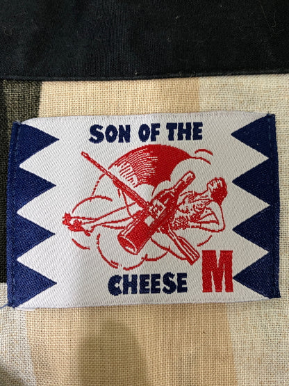 【中古品】【メンズ】 SON OF THE CHEESE サノバチーズ S/S SHIRT SC2010-SH14 ショートスリーブシャツ 半袖シャツ トップス 140-260623-yn-10-min サイズ：M カラー：ブラック/ベージュ等 万代Net店
