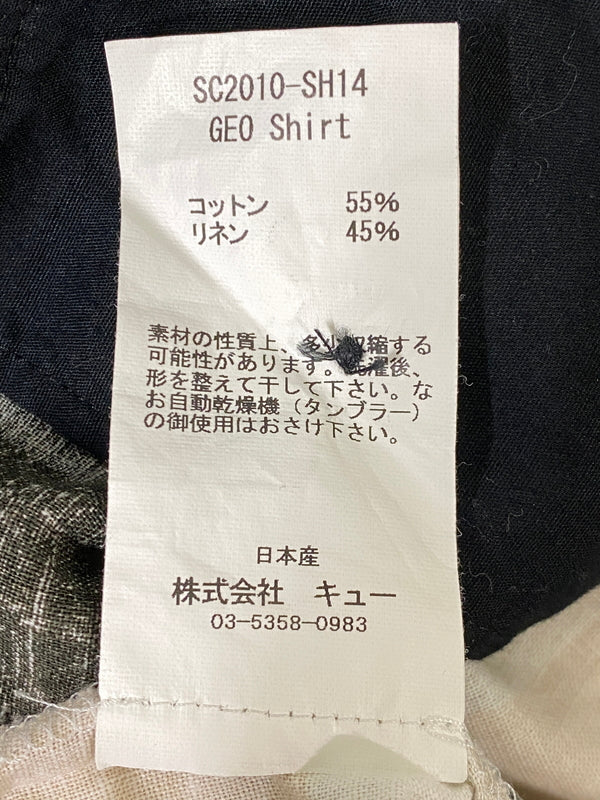 【中古品】【メンズ】 SON OF THE CHEESE サノバチーズ S/S SHIRT SC2010-SH14 ショートスリーブシャツ 半袖シャツ トップス 140-260623-yn-10-min サイズ：M カラー：ブラック/ベージュ等 万代Net店